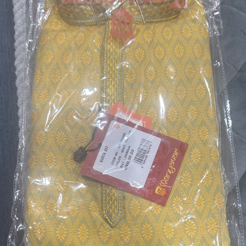 Yellow Patterned Men’s Shirt